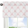 Sweet Jojo Designs Girl Window Valance Treatment 54in. Ballerina and Ballet Bows Pink and White - 4 of 4