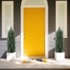 KTMBDW Pre-Potted Faux Cedar Tree, Lifelike UV Protected Front Door Decor, Porch, Garden, Entryway Topiary, Indoor/Outdoor Use , 2Pcs - 2 of 4