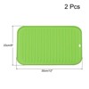 Unique Bargains Dish Drying Mat Set Under Sink Drain Pad Heat Resistant Suitable for Kitchen 2 Pcs - 2 of 4