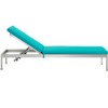 Modway Shore Outdoor Patio Aluminum Chaise with Cushions - 3 of 4