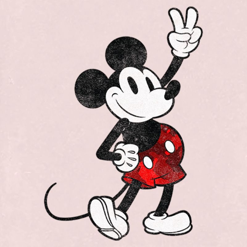 Mickey & Friends Retro Mickey Peace Sign T-Shirt, 2 of 4