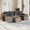 vidaXL Garden Sofa Set Grey, Dark grey - 2 of 4
