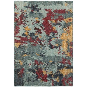 Oriental Weavers Evolution 8036C Blue/ Red Indoor Area Rug - 5'3" x 7'3" - 1 of 3