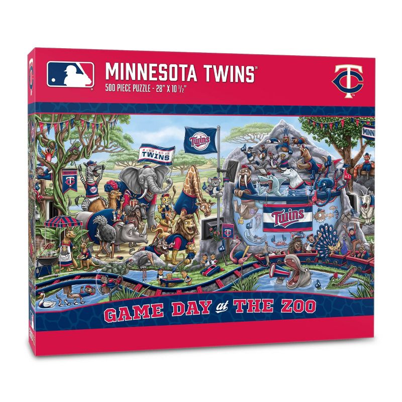 MLB Minnesota Twins Game Day at the Zoo Jigsaw Puzzle - 500pc, 1 of 4