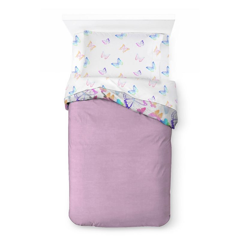 Saturday Park Ombre Butterflies 100% Organic Cotton Bed Set, 4 of 11