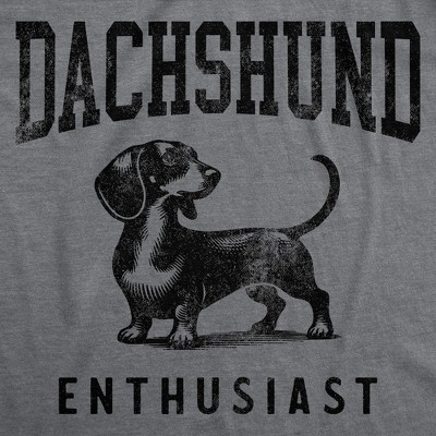 Мужские футболки Crazy Dog T-Shirts, Inc. Mens Funny T Shirts Dachshund Enthusiast Sarcastic Puppy Graphic Novelty Tee For Men - Crazy Dog Men's T Shirt For Dog Lovers Dark Grey XL — фото 2