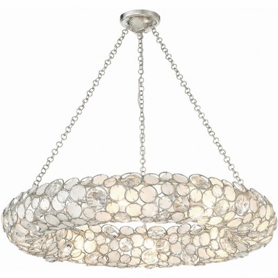 Crystorama Lighting Palla 8 - Light Chandelier in  Antique Silver