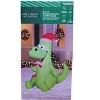Holiday Living 3.5-ft Lighted Dinosaur with Candy Cane Christmas Inflatable - 4 of 4