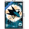 Trends International NHL San Jose Sharks - Maximalist Logo 23 Framed Wall Poster Prints - 3 of 4
