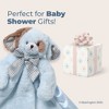 Bearington Waggles The Blue Dog Plush Lovie: Stuffed Animal Security Blanket for Infants, Measures 28.5" x 28.5" (Stroller Size) - 4 of 4