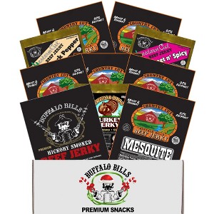 Buffalo Bills 10-pc Low Carb Jerky Christmas Sampler Gift Box (10 packs of low carb jerky) - 1 of 4