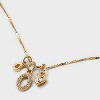 14K Gold Dipped Charm Initial Pendant Necklace - A New Day™ Gold - 4 of 4