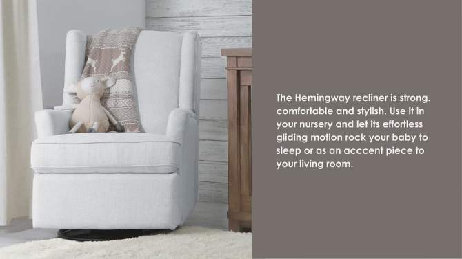 SECOND STORY HOME Hemingway Swivel Recliner Chair - White, 2 of 11, play video