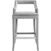 Tiffany Velvet Stool Grey Counter Height - 3 of 4
