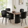 Dining Chairs Set of 2/4/6, Modern Upholstered Pu Leather Kitchen Side Chairs Comfy Backrest - 3 of 4