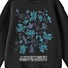 Minecraft Game Doodles Youth Black Crew Neck Sweatshirt - image 2 of 2