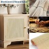 Farmhouse Rattan TV Cabinet, 70" Media Console,Boho Living Room Entertainment Center - 4 of 4