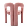 Vynxaria Contemporary Designed Velvet Fabric Upholstered Accent Chair for Living Room set of 2,Pink - 4 of 4