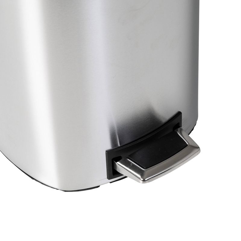 Honey-Can-Do 12L Square Stainless Steel Step Trash Can, 5 of 9