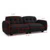 81"Cloud Sofa,Deep Seat Couch With Wooden Legs,3 Seater Sofa,Cloud Loveseat Lounge Sofa,Teddy Sofa For Living Room,Bedroom,Apartment,Office-Cuddlewood - image 4 of 4