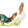 Gallerie II Fishing Otter Blown Glass Glass Holiday Christmas Xmas Ornament - 2 of 3