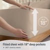 LuxClub 4-5 PC Silky Soft Cooling Deep Pocket Performance Sheet Set - 4 of 4