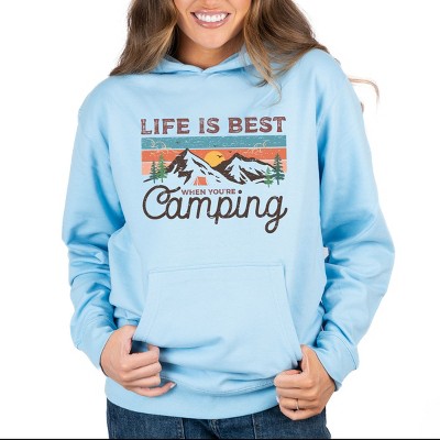 Life Is Best When You're Camping - Women's Graphic Hoodie