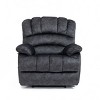 Upholstered Manual Recliner Sofa Chair,Extra Wide Recliner,Recliner Chairfor Living Room,Bedroom,Lounge,Apartment-Cuddlewood - 3 of 4