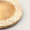 ChicFurnit Dining Plates Wood Plate Decorative Dinner Plate Dinnerware Wood Tableware for Home Kitchen and Party Use, White, 13"*13"*1" - 3 of 4