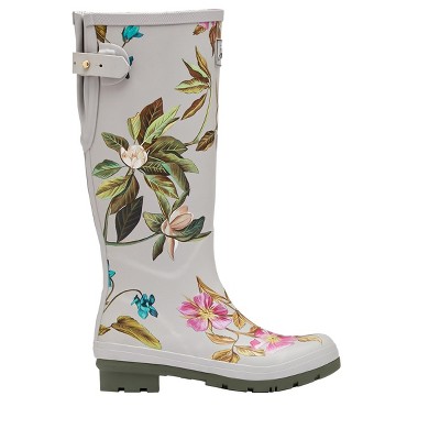 Joules Womens Printed Wellies With Back Gusset