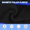 Unique Bargains Polar Fleece Stretchy Winter Running Sweatband with Button Ear Warmer Headband - 3 of 4