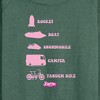 Women's - Barbie - Barbie Vehicles Lightweight French Terry Wide Neck Long Sleeve Shirt - 2 of 4