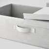 Underbed Fabric Bin with Lid Light Gray - Brightroom™ - image 3 of 3