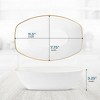 Posh Setting White and Gold Rim Oval Salad Bowl - 72 oz. - 4 Pack - 4 of 4