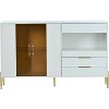Modern Storage Cabinet with Acrylic Doors, Adjustable Shelves for Kitchen, Dining Room, Living Room, Corridor, Home Office, Spacious Organizer - 4 of 4