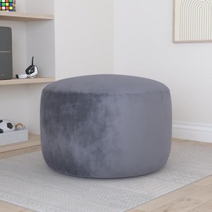 4FT Velvet Bean Bag Chair – Foam-Filled Round Lounger for Adults & Teens, Plush Soft Seating for Living Room, Dorm, or Lounge Areas - 1 of 4