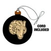 Fordham University Secondary Logo Wood Christmas Tree Holiday Ornament - 2 of 4