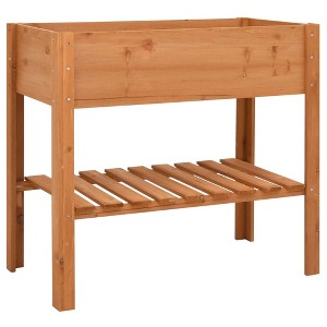 vidaXL Planter 34.6"x16.9"x31.5" Firwood - 1 of 4