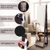 Tangkula 64" Jewelry Cabinet Armoire w/ 3-Color Lights Adjustable Shelves & Wheels - 4 of 4