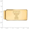 Black Bow Jewelry 14k Yellow Gold Plated Sterling Silver Texas Tech Red Raiders NCAA Money Clip - 2 of 3