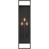 Possini Euro Design Possini Euro Jericho 35" High Textured Black Outdoor Wall Light - image 4 of 4