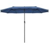 Tangkula 15FT Double-Sided Twin Patio Umbrella Extra-Large Market Umbrella for Outdoor - image 3 of 4