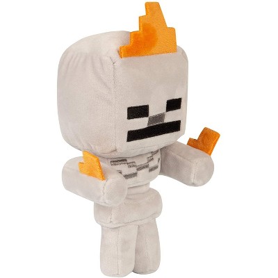 JINX Inc. Minecraft Happy Explorer Series 7 Inch Plush | Skeleton On Fire