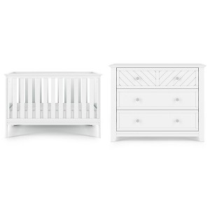 Child Craft Atwood Crib and Dresser Nursery Set, 2-Piece, Includes 3-in-1 Convertible Crib and 3-Drawer Dresser - 1 of 4