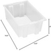Quantum Storage Systems Stack And Nest Tote, 19-1/2"W X 13-1/2"D X 8"H, Heavy Duty, 0.80 Cu. Ft. Capacity - 2 of 2