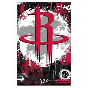 Trends International NBA Houston Rockets - Maximalist Logo 23 Framed Wall Poster Prints - 1 of 4