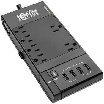 Tripp Lite Protect It!® 6-Outlet Surge Protector with 4 USB Ports, 6ft Cord
