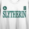Harry Potter Slytherin Mascot Women’s White Crew Neck Short Sleeve Crop Top - 2 of 4