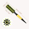 Unique Bargains Nylon Bristle Pins Round Hair Brush Yellow 10.04"x1.77" 1 Pc - image 3 of 4