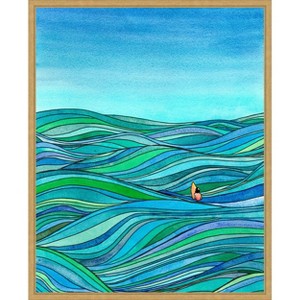 Amanti Art Surfer Bruh by Paul Mccreery Framed Canvas Wall Art - 1 of 4